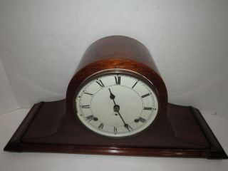 Antique Seth Thomas Plymouth Mantel Chime Clock,  8 - Day,  Key - wind 2