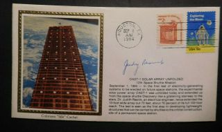 Fdc,  Nasa,  Sts - 41d,  Discovery,  Signed By Judith A.  Resnik,  Sep/01/1984