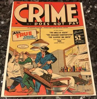 Crime Does Not Pay 41,  1945 Early Golden Crime,  3.  0 1st Officer Common Sense
