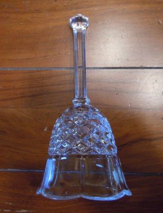 Clear Crystal Glass Bell,  By Zajecar Crystal,  24 Lead Crystal - Vintage 60 