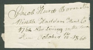 Jacob Hurd - Autograph Note Signed 10/15/1861