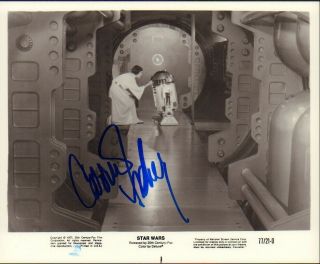 Carrie Fisher Signed On Star Wars Photograph 8x10 Autograph