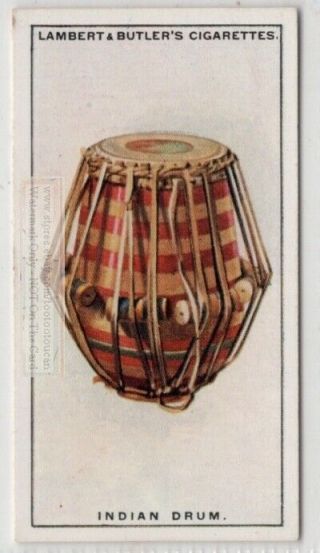 India Mridangam Percussion Drum Music Instrument 1920s Ad Trade Card