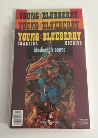 Young Blueberry 1 2 3 (1989 - 1990) Moebius - Complete Comic Graphic Novel Series