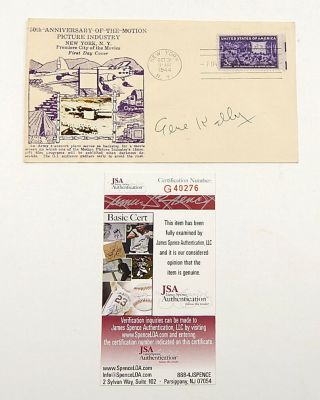 Gene Kelly Signed 1st Day Issue Envelope Jsa Auto