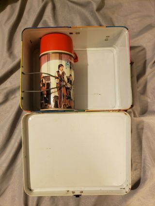 THE PARTRIDGE FAMILY Vintage Metal Lunch box with/Thermos 1977 3