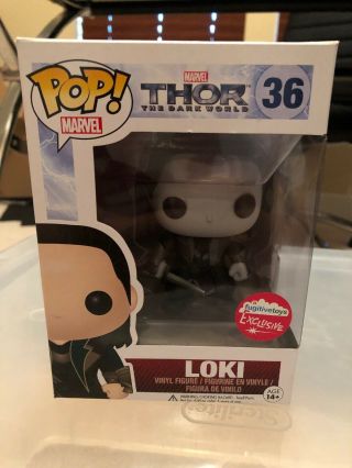 Funko Pop Marvel Loki Thor The Dark World Black And White Fugitive Toy Exclusive
