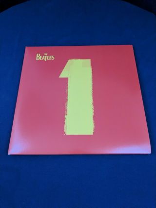 The Beatles 1 Double Record Lp Vinyl With Cards And Poster