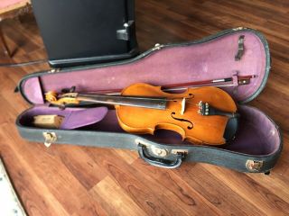 Antique German Marcus Stainer Style Inlaid 23.  5” Violin 19th Century?