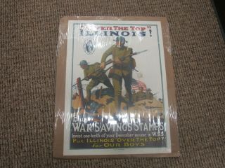 World War One Us Army Over The Top Illinois The Torch Of Liberty