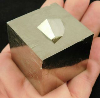 A Huge 100 Natural Aaa Pyrite Crystal Cube With A Smaller Twin Spain 339gr