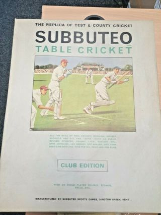 Vintage Subbuteo Table Cricket Game - Club Edition 3