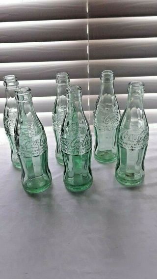 6 Vintage Coca - Cola Glass Bottles - Fort Wayne,  In 2
