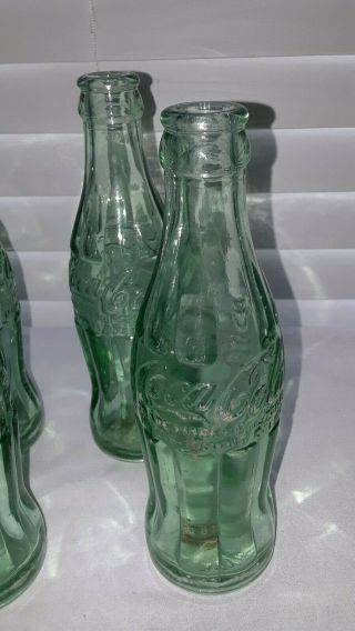 6 Vintage Coca - Cola Glass Bottles - Fort Wayne,  In 3