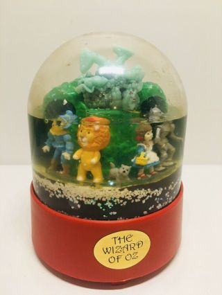 The Wizard Of Oz Vintage Moving Musical Box Snow Globe Kurt S Adler 1987 Rare