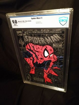 Cbcs 9.  8 Spider - Man 1 (silver Edition) Mcfarlane Cover Art & Story - White Pages