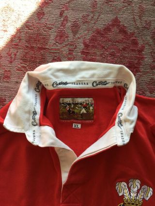 Vintage 1980’s Wales Rugby Shirt XL Cotton Traders Long Sleeved 3