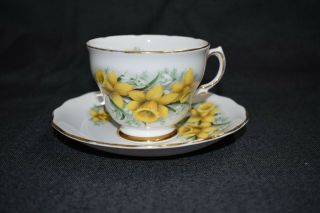 Vtg Vintage Colclough Bone China Made In England Tea Cup And Saucer
