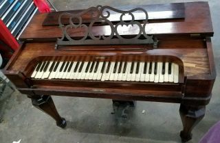 1850 ' s Antique Treat & Linsley Haven Pump Organ Melodeon.  Needs restoration 2