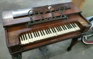 1850 ' s Antique Treat & Linsley Haven Pump Organ Melodeon.  Needs restoration 3