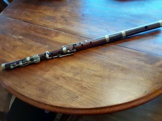 1810 - 1820 Antique Flute Made By Manzane,  London