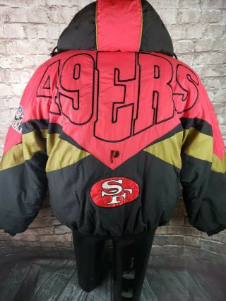 Vintage 90s San Francisco 49ers Winter Jacket Coat Pro Player Nfl Mens Xl