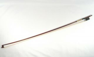 Antique Vuillaume Violin Bow Abalone Shell & Ebony Frog 29 "