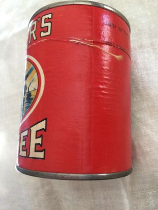 Vintage Folger ' s Coffee Tin with Puzzle Promo 2