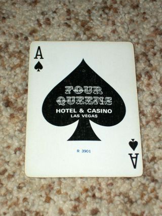 Vintage 1 Deck Four Queens Casino Playing Cards 54 Jokers Yellow Complete 2