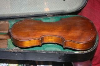 Very Old Antique Full Size Violin Labelled Pizzuinus 1760 With Case