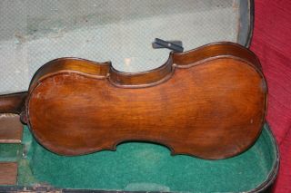 very old antique full size violin labelled Pizzuinus 1760 with case 3