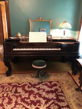 Hallet,  Davis & Co. ,  Boston Rosewood Square Grand Piano