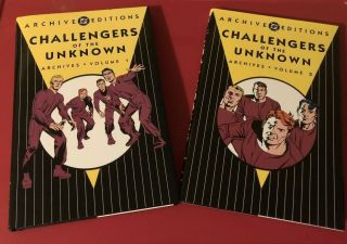 Dc Archive Editions Challengers Of The Unknown Archives Vols 1 & 2 Hc Near
