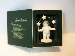 Dept.  56 - Winter Tales Of The Snow Babies - " Look What I Can Do " - Item 6819 - 5 -