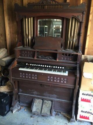 Bell & Guelph Piano & Organ Company Antique Pump Organ Made Between 1907 & 1919