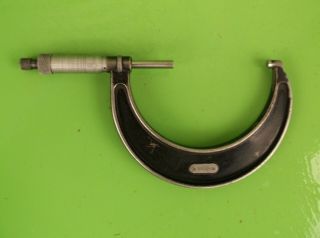 Vintage Starrett Micrometer.  No.  436.  3 " - 4 ".