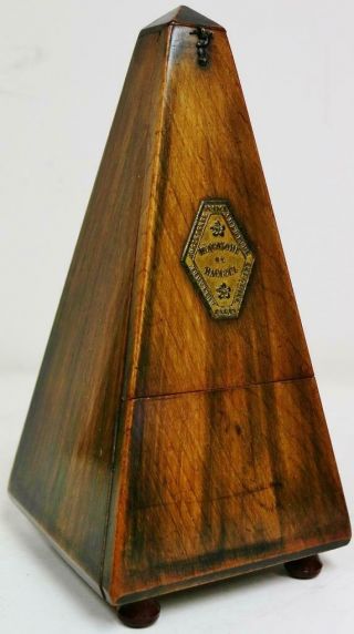 Antique French Maelzel Paquet Metronome For Synchronising Musical Pulse Or Beat