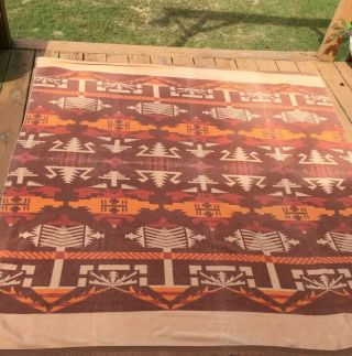 Vintage Beacon Southwest American Cotton Camp Double - Sided Soft Blanket