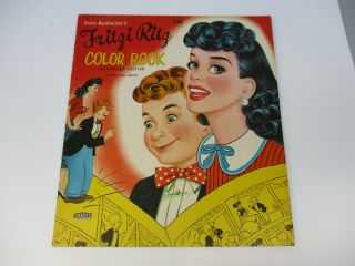 Fritzi Ritz Coloring Book Nancy Ernie Bushmiller Classic Cartoon Series Comic