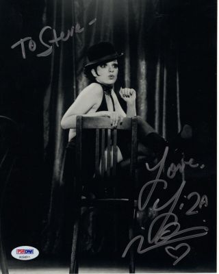 Liza Minnelli Hand Signed 8x10 Photo Sexy Cabaret Psa To Steve