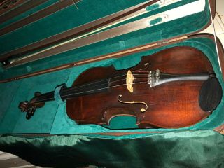 Antique Full Size German Violin Circa 1880,  Minor Ware But Great Play - Ability.