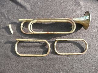 HISTORIC ADOLPHE SAX NATURAL TRUMPET made in PARIS IN 1855 IT PLAYS 2