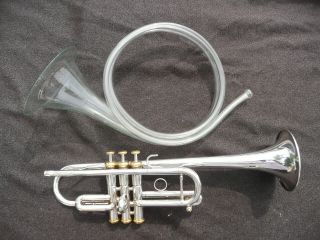 Extremely Rare Old French Blown Glass French Horn - Playable - Xixth Century