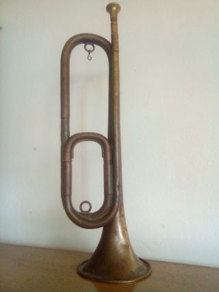 Antique Pre - Ww1 Military Bugle.  Harry Coleman
