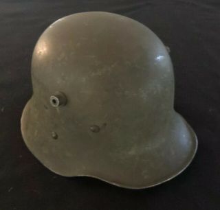 Wwi German Stahlhelm M16 Steel Combat Helmet W/ Liner & Chin Strap