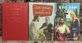 3 Vintage Seventh - Day Adventist Books From The 1950 