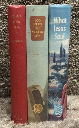 3 Vintage Seventh - day Adventist Books From the 1950 ' s SDA Christian Literature 2
