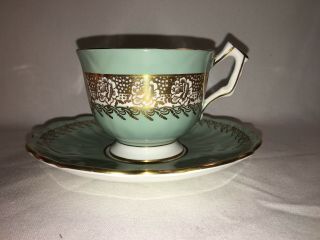 Vintage Aynsley Fine English Bone China Cup And Saucer Set No Chips Or Cracks