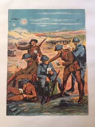 1918 Ww1 World War 1 Poster " News From Home " Soldiers Reading Mail