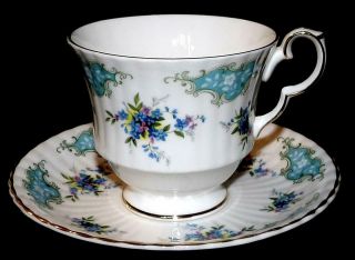 Vintage Royal Windsor English Bone China Teacup And Saucer Set